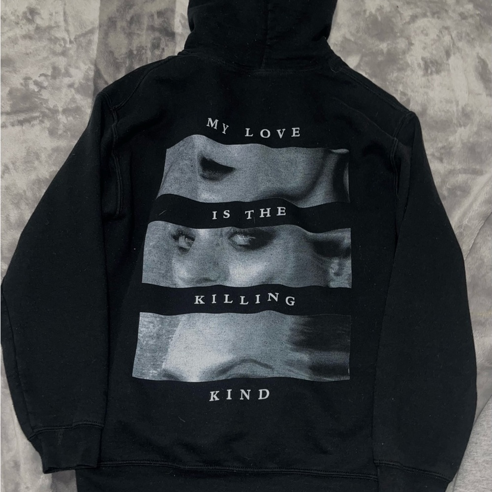 Black Graphic Hoodie
